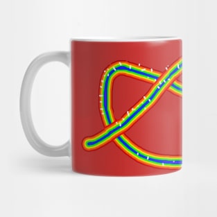 Rainbow Hot Pretzel Mug